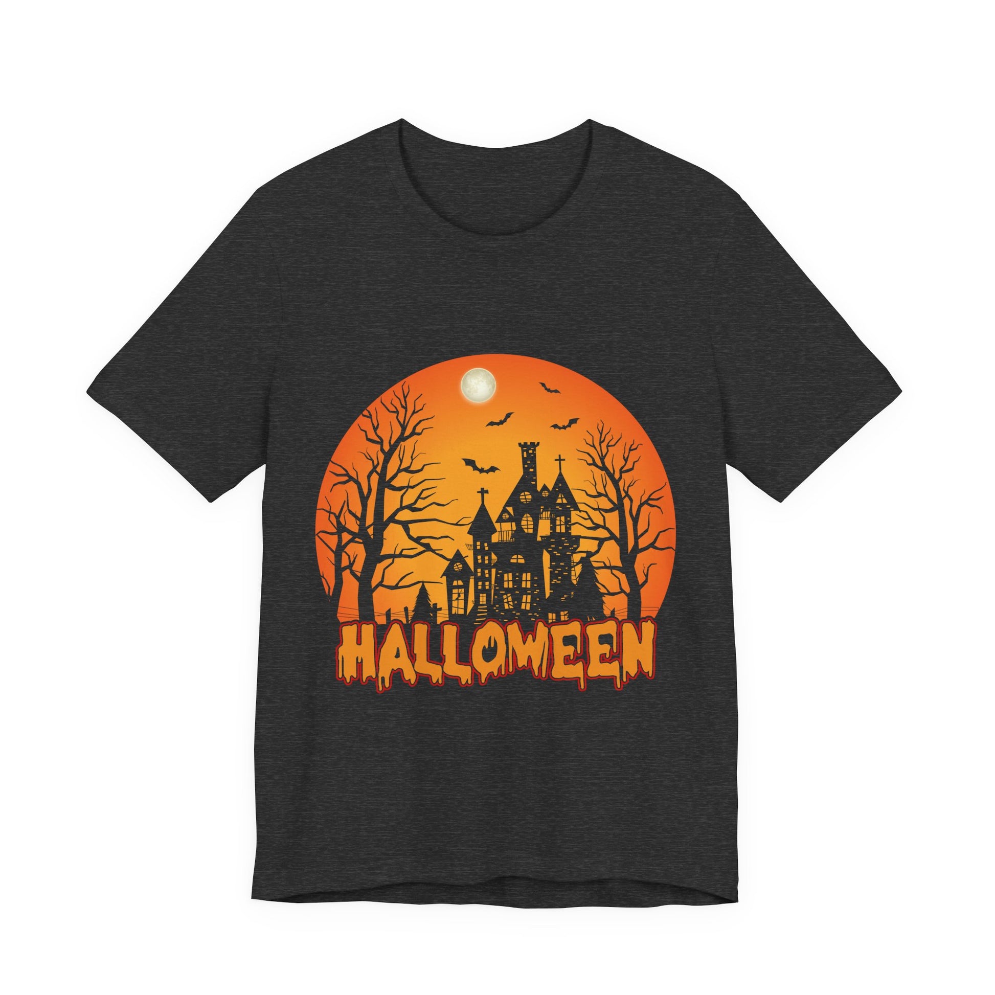 Halloween Unisex Jersey Short Sleeve Tee, Spooky T-Shirt, Halloween Costume Tee, Fall Apparel, Halloween Gift, October Celebration - TINMICO