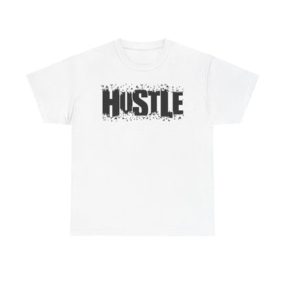 Hustle Unisex Heavy Cotton Tee, Motivational T-Shirt, Fitness Apparel, Trendy Gift, Everyday Casual Wear - TINMICO
