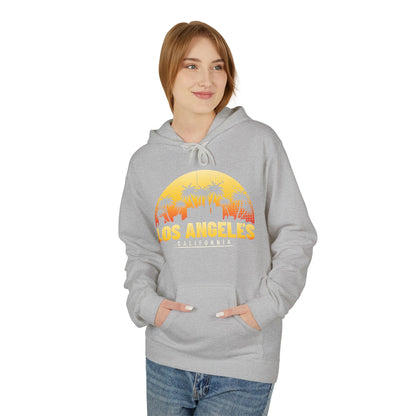 California Sunset Hoodie, Los Angeles Fleece Sweatshirt, Beach Vibes Fashion, Travel Gift, Summer Casual Wear - TINMICO