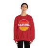 California Sunset Crewneck Sweatshirt, Unisex California Graphic Sweatshirt, Los Angeles Sweatshirt, Beach Vibe Sweatshirt, Casual - TINMICO