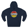 California Sunset Fleece Hoodie, Cozy Sweater, Perfect for Beach Days, Gifts for Her, Summer Vibes - TINMICO