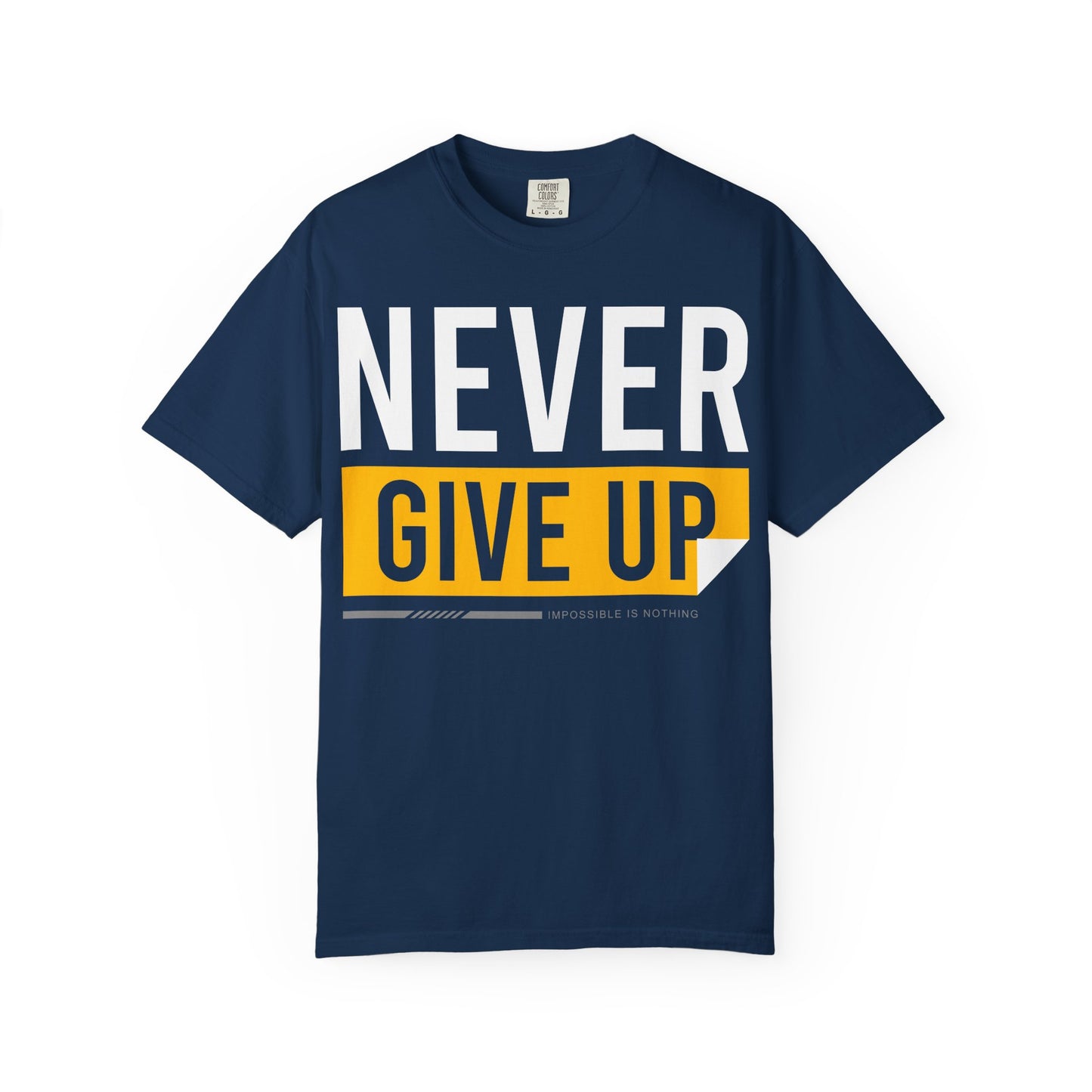 Motivational T-Shirt | 'Give Up' Design | Unisex Comfort, Everyday Wear, Gift Idea, Fitness Fashion, Casual Streetwear - TINMICO