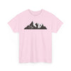 Mountain Art Unisex Heavy Cotton Tee | Adventure T-Shirt, Outdoor Apparel, Nature Lover Gift, Travel Shirt, Hiking Gear - TINMICO
