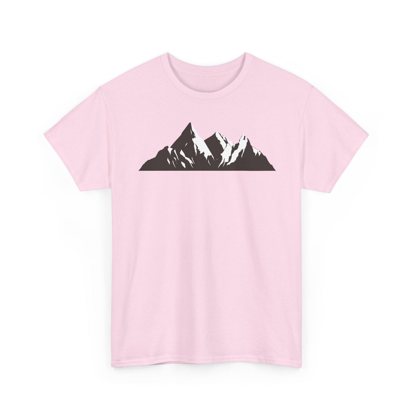 Mountain Art Unisex Heavy Cotton Tee | Adventure T-Shirt, Outdoor Apparel, Nature Lover Gift, Travel Shirt, Hiking Gear - TINMICO
