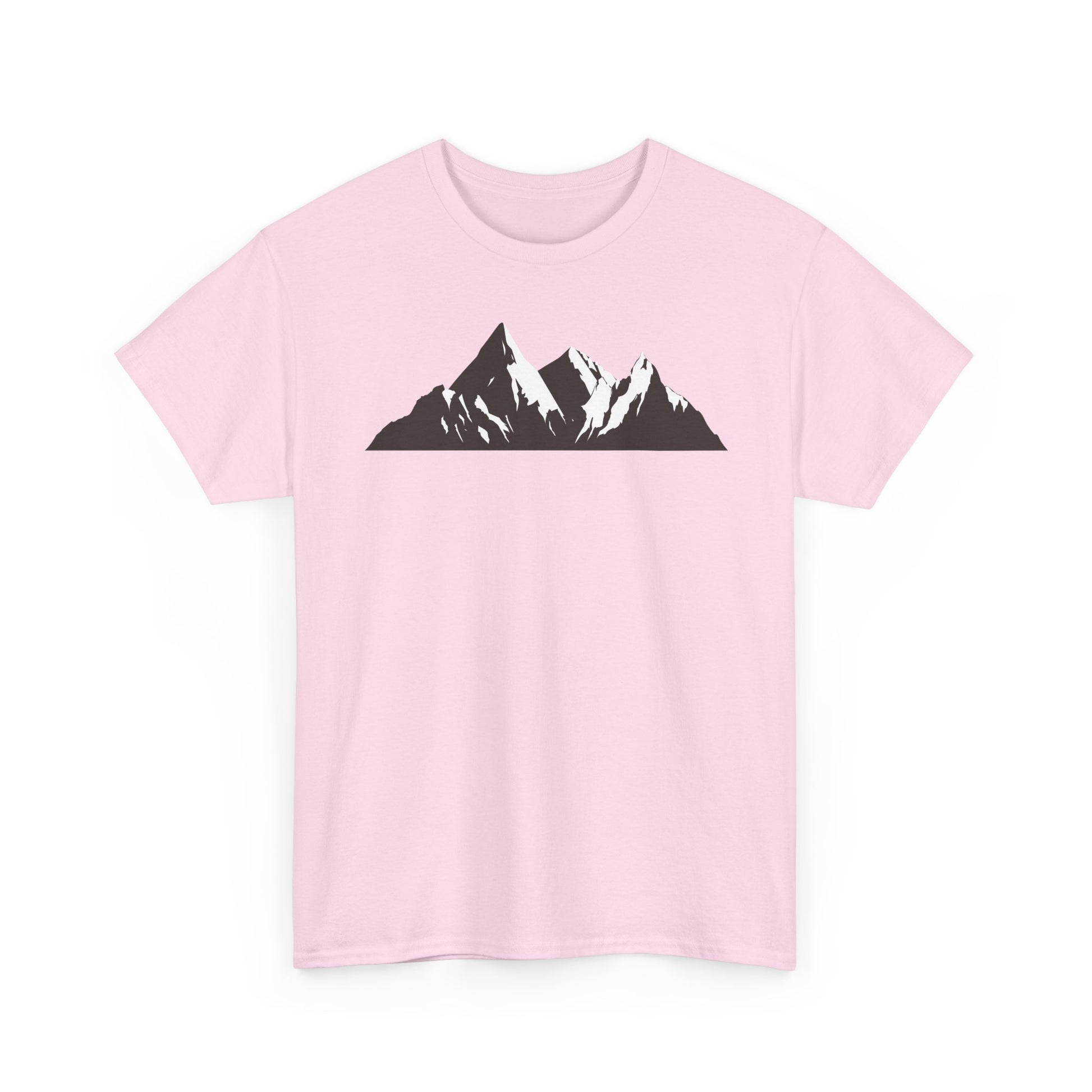 Mountain Art Unisex Heavy Cotton Tee | Adventure T-Shirt, Outdoor Apparel, Nature Lover Gift, Travel Shirt, Hiking Gear - TINMICO