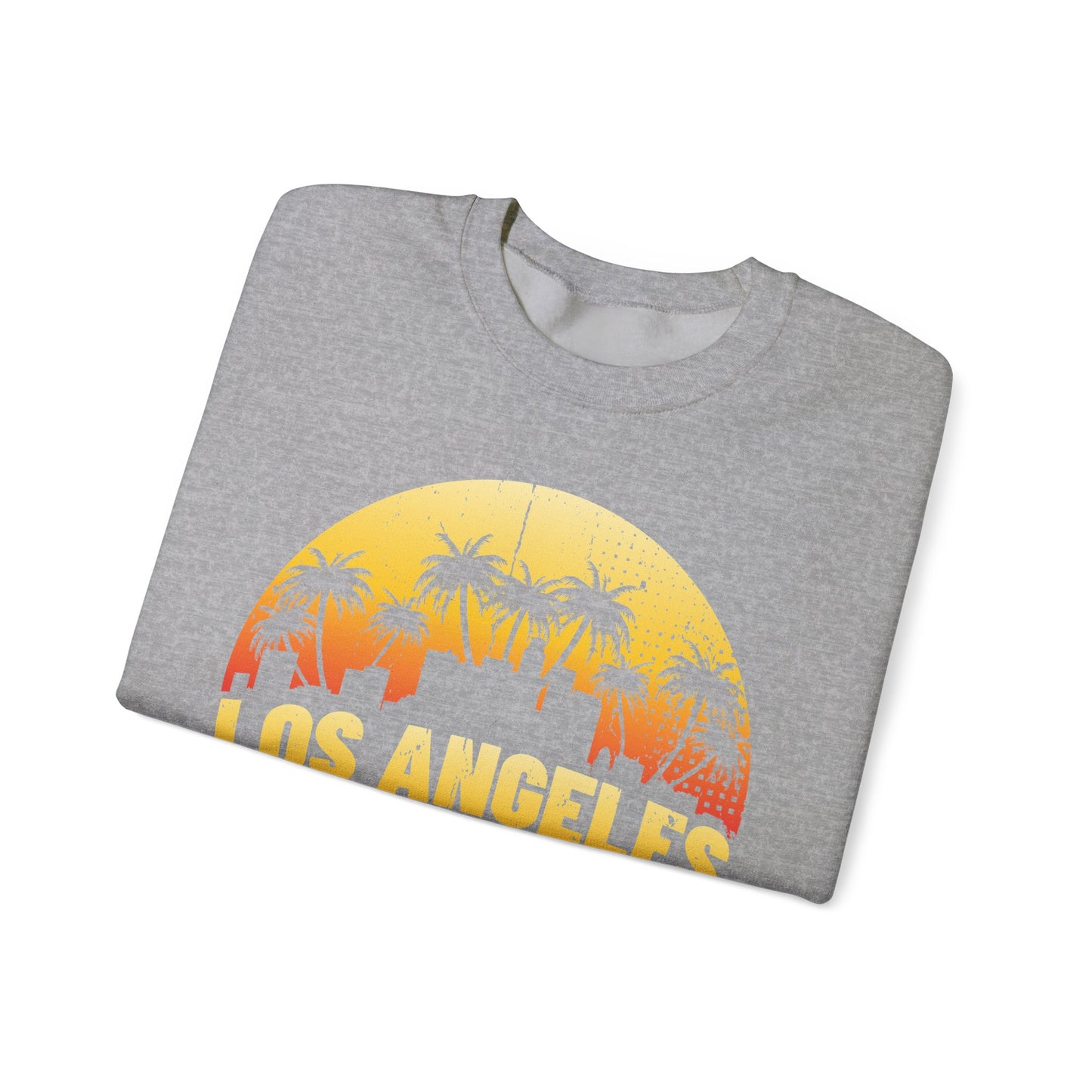Los Angeles Sunrise Sweatshirt, Vintage California Apparel, Travel Souvenir, Unisex Crewneck, Cozy Gift for Her/Him - TINMICO