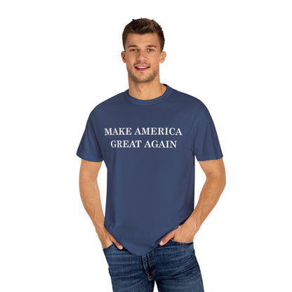 Make America Great Again Unisex Garment-Dyed T-Shirt, Casual Wear, Graphic Tee, Soft Cotton Shirt, Gift for Friends - TINMICO