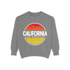 California Garment-Dyed Sweatshirt, Vintage California Sweatshirt, Los Angeles Apparel, Summer Vibes, Stylish Casual Wear - TINMICO