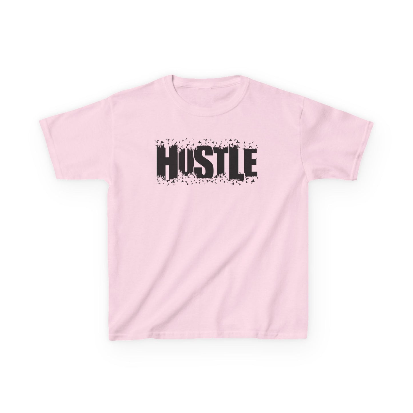 Hustle Kids Tee, Motivational Youth Shirt, Boys and Girls Tee, Active Wear, Trendy Kids Clothing - TINMICO