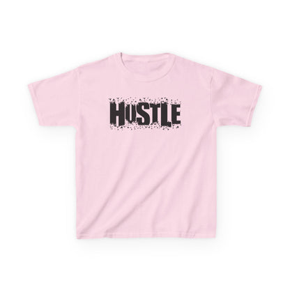 Hustle Kids Tee, Motivational Youth Shirt, Boys and Girls Tee, Active Wear, Trendy Kids Clothing - TINMICO
