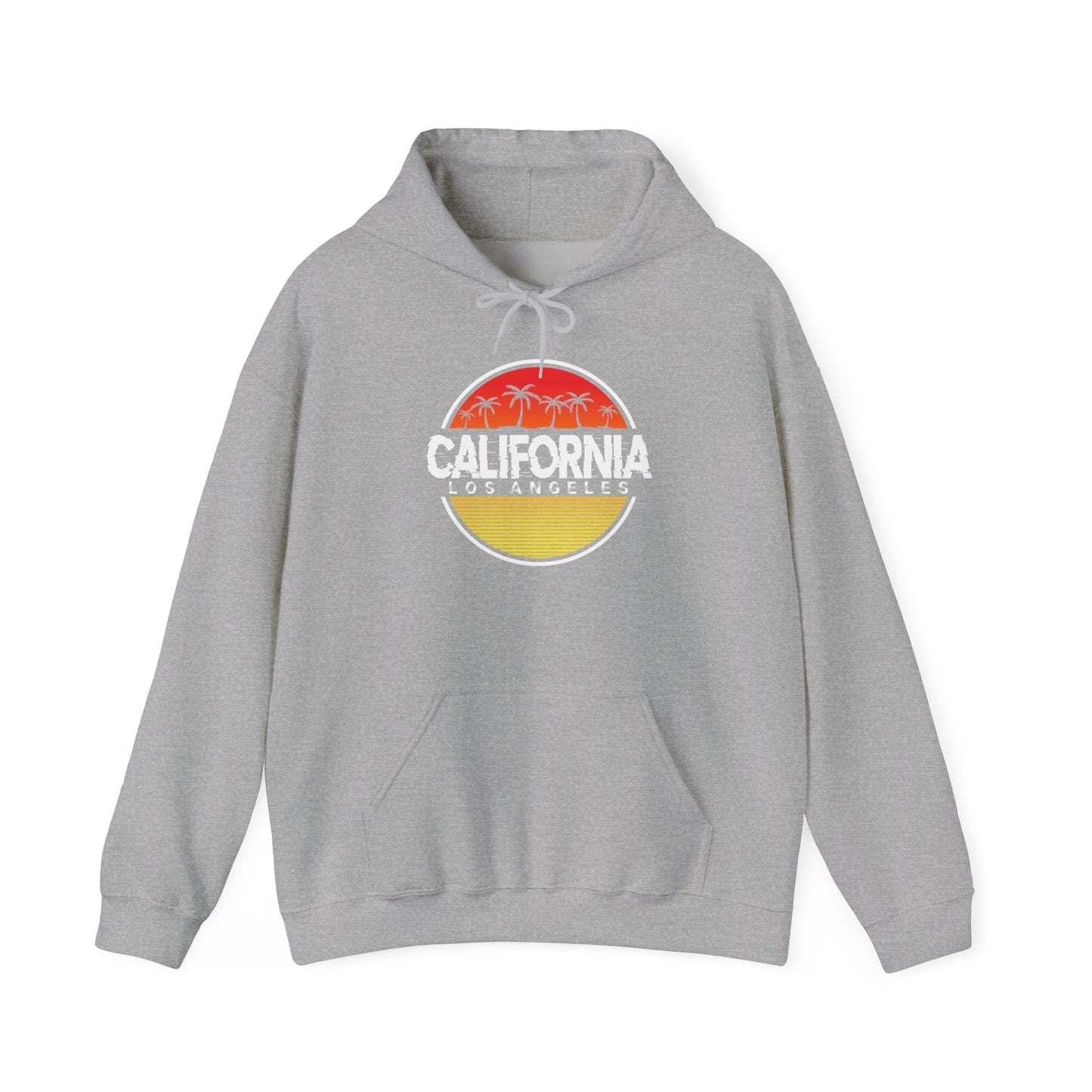 California Sunset Hoodie, Unisex Sweatshirt, Cozy California Vibes, Los Angeles Apparel, Gift for Him/Her, Casual Wear - TINMICO