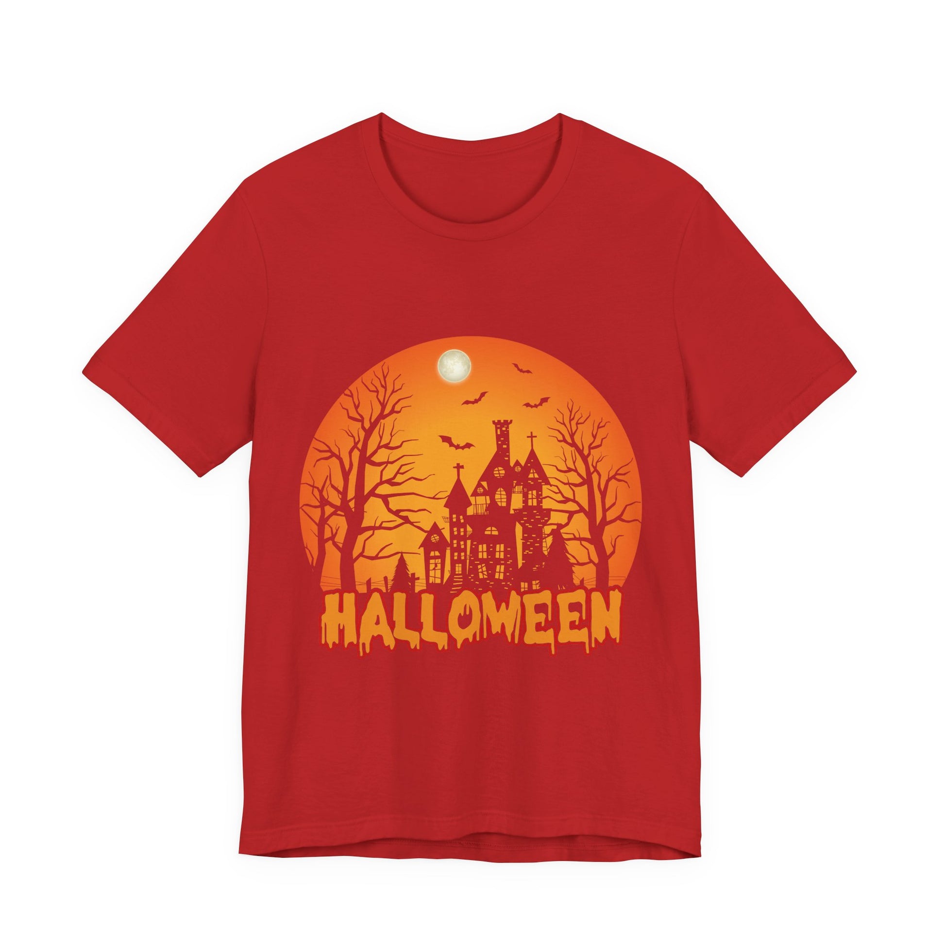 Halloween Unisex Jersey Short Sleeve Tee, Spooky T-Shirt, Halloween Costume Tee, Fall Apparel, Halloween Gift, October Celebration - TINMICO