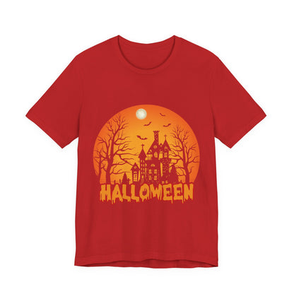 Halloween Unisex Jersey Short Sleeve Tee, Spooky T-Shirt, Halloween Costume Tee, Fall Apparel, Halloween Gift, October Celebration - TINMICO