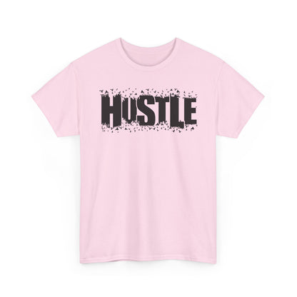 Hustle Unisex Heavy Cotton Tee, Motivational T-Shirt, Fitness Apparel, Trendy Gift, Everyday Casual Wear - TINMICO