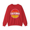 California Sunset Crewneck Sweatshirt, Unisex California Graphic Sweatshirt, Los Angeles Sweatshirt, Beach Vibe Sweatshirt, Casual - TINMICO