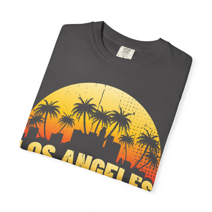Los Angeles Sunset T-Shirt, California Graphic Tee, Beachwear, Vacation Shirt, Travel Gift, Summer Outfit - TINMICO