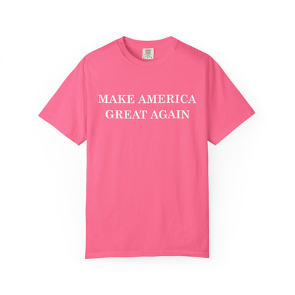 Make America Great Again Unisex Garment-Dyed T-Shirt, Casual Wear, Graphic Tee, Soft Cotton Shirt, Gift for Friends - TINMICO
