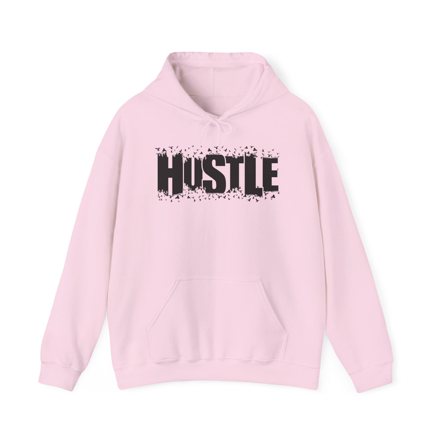 Hustle Hooded Sweatshirt, Cozy Workout Gear, Motivational Apparel, Gift for Entrepreneurs, Stylish Casual Wear - TINMICO