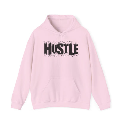 Hustle Hooded Sweatshirt, Cozy Workout Gear, Motivational Apparel, Gift for Entrepreneurs, Stylish Casual Wear - TINMICO