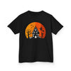Halloween Haunted House Kids Tee, Spooky Shirt for Kids, Trick or Treat Shirt, Halloween Costume Tee, Fall Festivities Tee - TINMICO