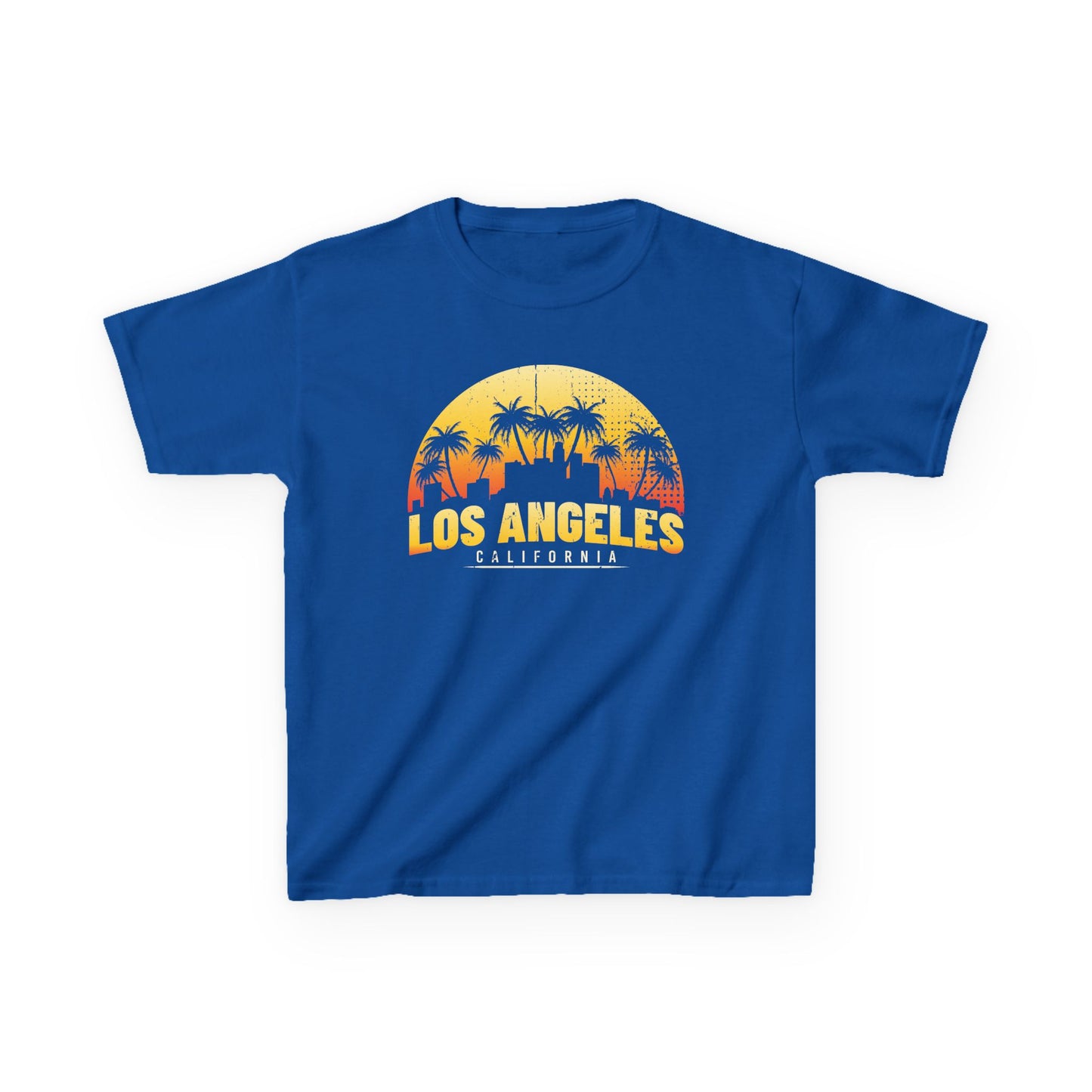 California Kids Tee - Vintage Los Angeles Graphic Cotton T-Shirt, Summer Kids Clothes, Palm Tree Tee, Fun Gift for Kids, Vacation Wear - TINMICO