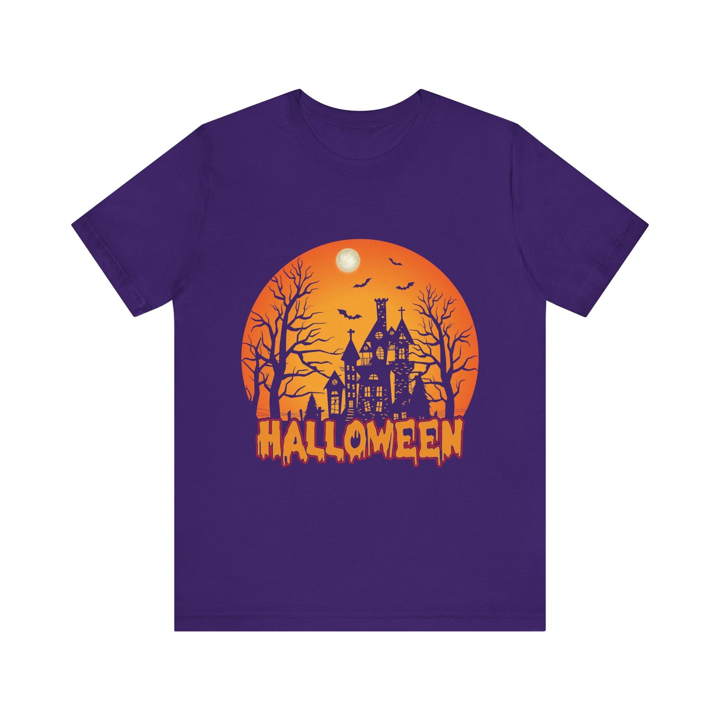 Halloween Unisex Jersey Short Sleeve Tee, Spooky T-Shirt, Halloween Costume Tee, Fall Apparel, Halloween Gift, October Celebration - TINMICO