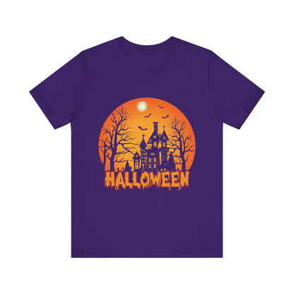 Halloween Unisex Jersey Short Sleeve Tee, Spooky T-Shirt, Halloween Costume Tee, Fall Apparel, Halloween Gift, October Celebration - TINMICO
