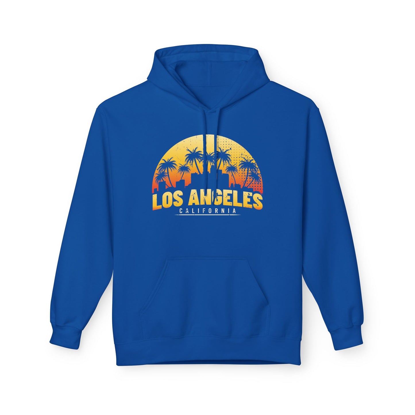 California Sunset Hoodie, Los Angeles Fleece Sweatshirt, Beach Vibes Fashion, Travel Gift, Summer Casual Wear - TINMICO