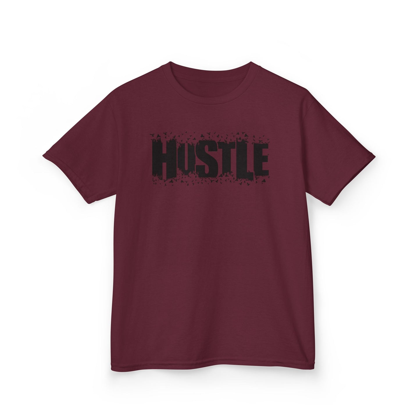 Hustle Kids Tee, Motivational Youth Shirt, Boys and Girls Tee, Active Wear, Trendy Kids Clothing - TINMICO
