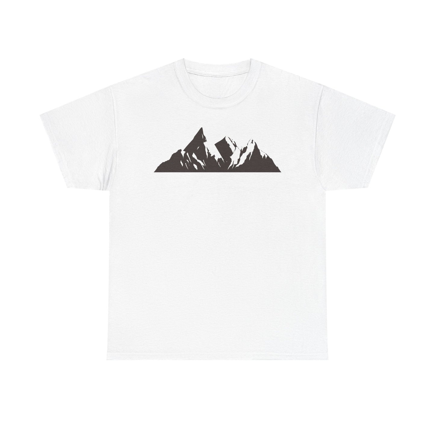 Mountain Art Unisex Heavy Cotton Tee | Adventure T-Shirt, Outdoor Apparel, Nature Lover Gift, Travel Shirt, Hiking Gear - TINMICO