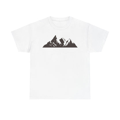 Mountain Art Unisex Heavy Cotton Tee | Adventure T-Shirt, Outdoor Apparel, Nature Lover Gift, Travel Shirt, Hiking Gear - TINMICO