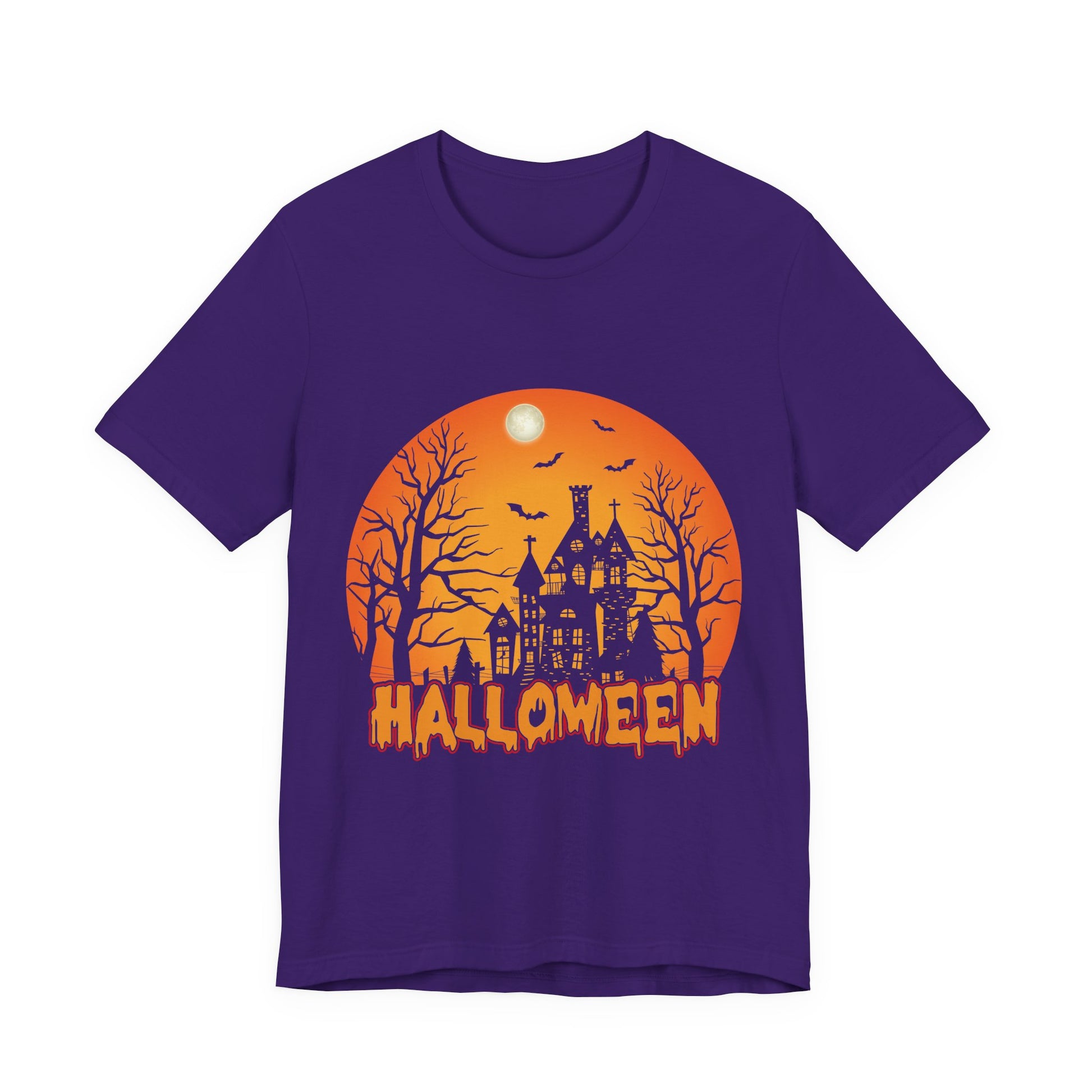 Halloween Unisex Jersey Short Sleeve Tee, Spooky T-Shirt, Halloween Costume Tee, Fall Apparel, Halloween Gift, October Celebration - TINMICO
