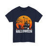Halloween Unisex Heavy Cotton Tee, Spooky Shirt, Fall Apparel, Holiday Gift, Haunted House T-Shirt, Halloween Costume Top - TINMICO