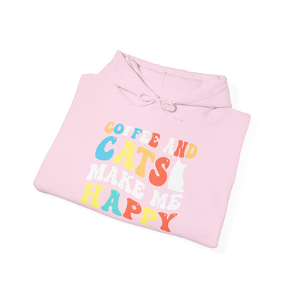 Coffee and Cat Lover Unisex Hoodie Sweatshirt - TINMICO