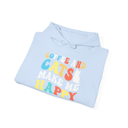 Coffee and Cat Lover Unisex Hoodie Sweatshirt - TINMICO