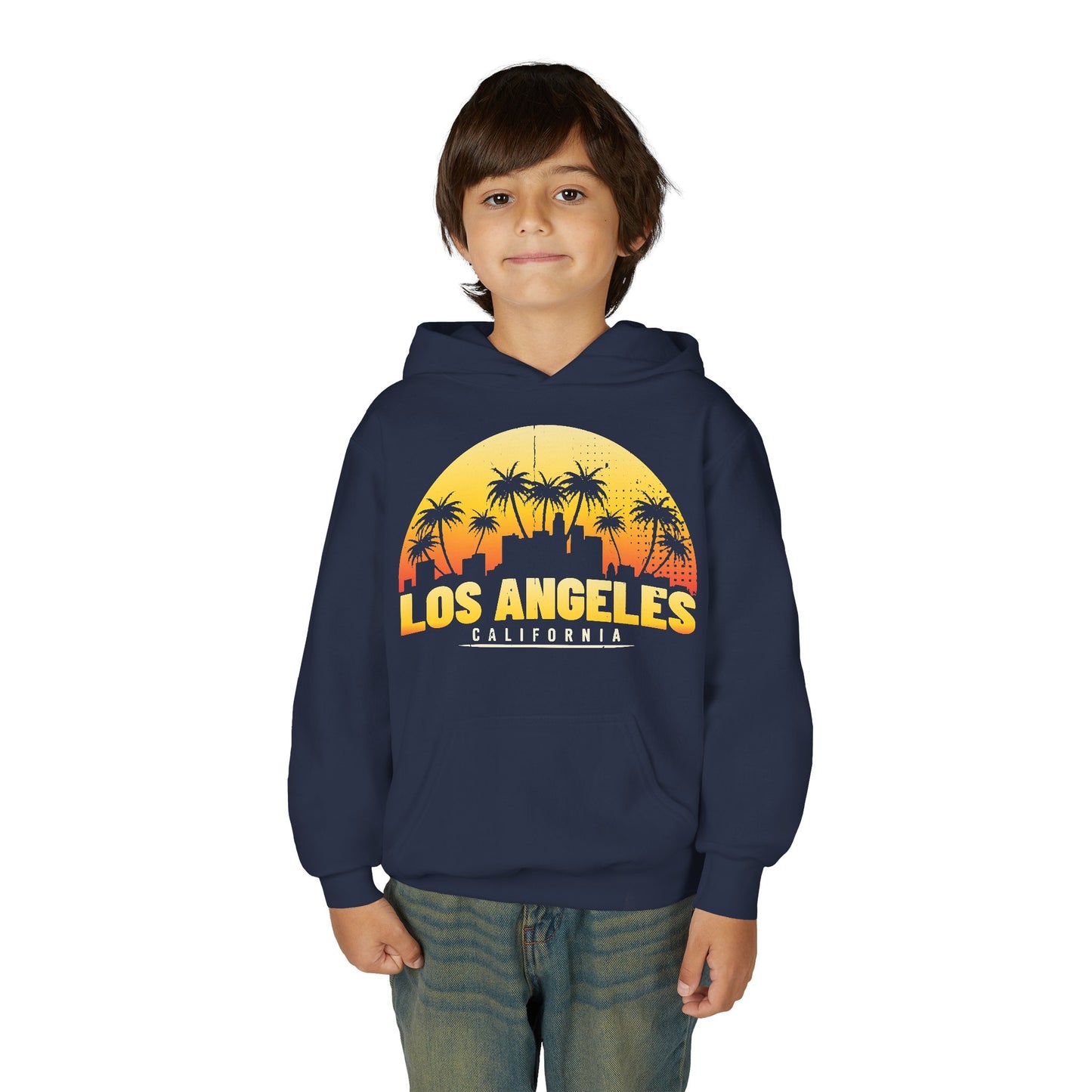Los Angeles Youth Hoodie, Trendy Los Angeles Sweatshirt for Kids, California Style Sweatshirt, Perfect Gift for Teens, Casual Wear - TINMICO