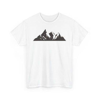 Mountain Art Unisex Heavy Cotton Tee | Adventure T-Shirt, Outdoor Apparel, Nature Lover Gift, Travel Shirt, Hiking Gear - TINMICO