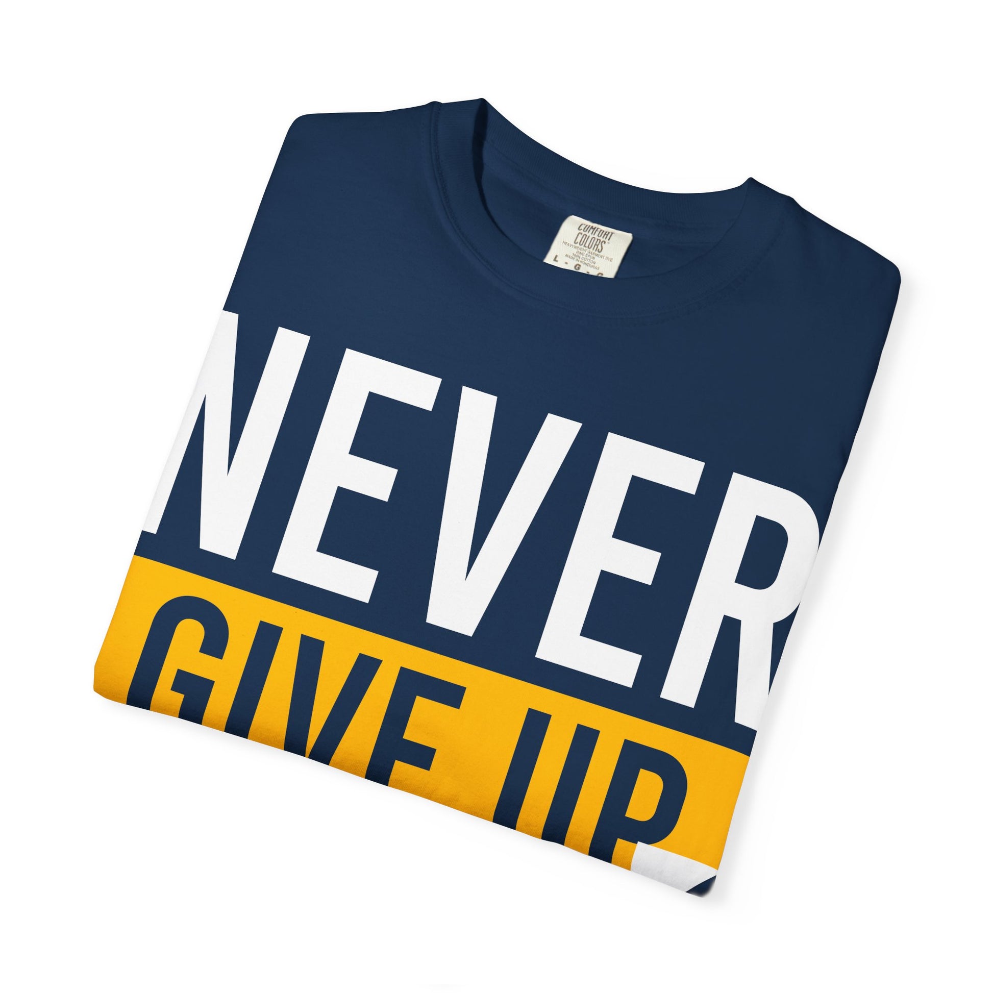 Motivational T-Shirt | 'Give Up' Design | Unisex Comfort, Everyday Wear, Gift Idea, Fitness Fashion, Casual Streetwear - TINMICO