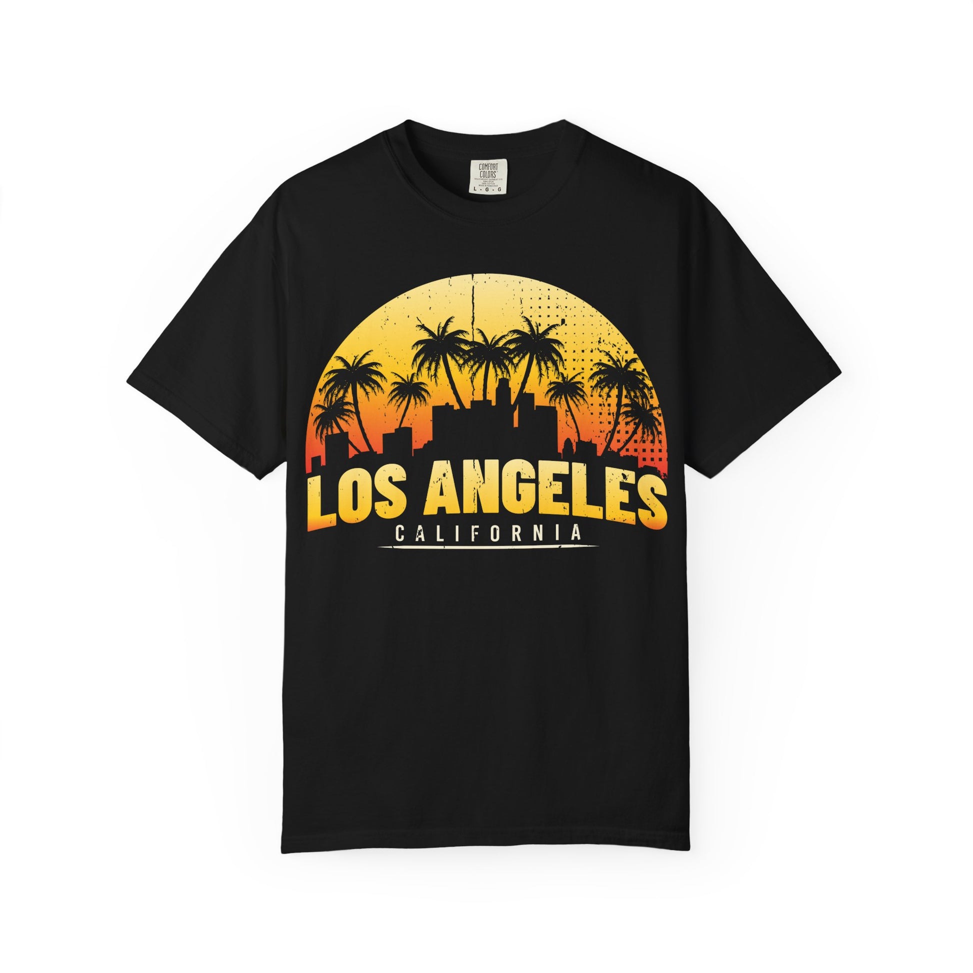 Los Angeles Sunset T-Shirt, California Graphic Tee, Beachwear, Vacation Shirt, Travel Gift, Summer Outfit - TINMICO
