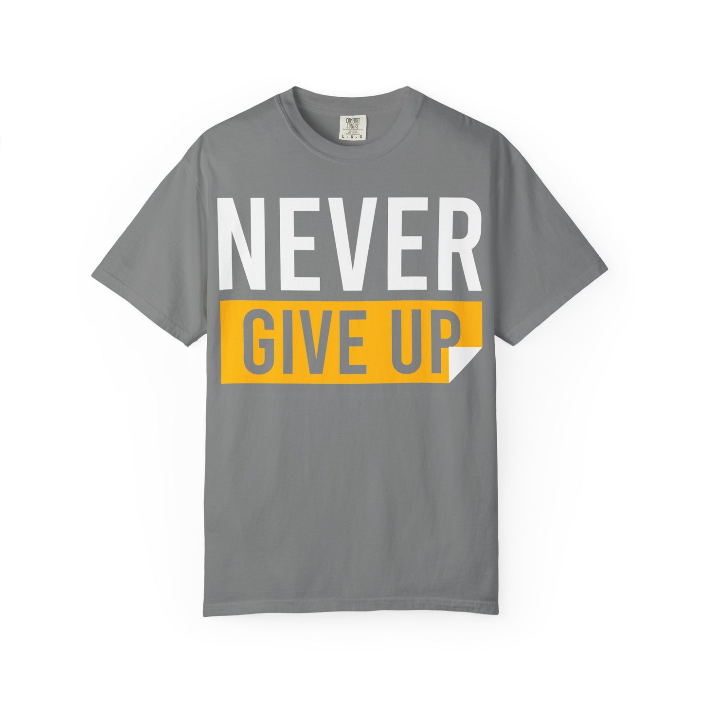 Motivational T-Shirt | 'Give Up' Design | Unisex Comfort, Everyday Wear, Gift Idea, Fitness Fashion, Casual Streetwear - TINMICO