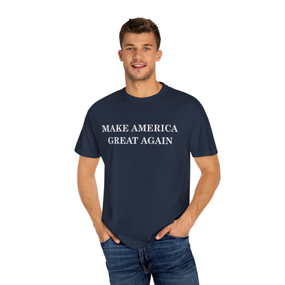 Make America Great Again Unisex Garment-Dyed T-Shirt, Casual Wear, Graphic Tee, Soft Cotton Shirt, Gift for Friends - TINMICO