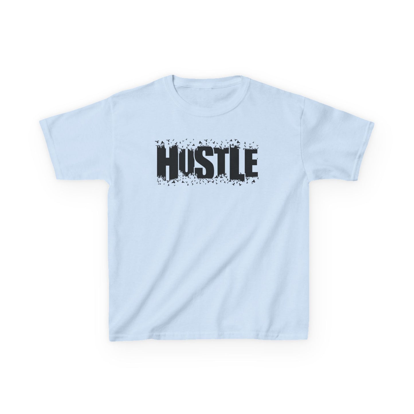 Hustle Kids Tee, Motivational Youth Shirt, Boys and Girls Tee, Active Wear, Trendy Kids Clothing - TINMICO