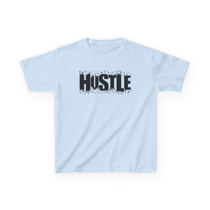 Hustle Kids Tee, Motivational Youth Shirt, Boys and Girls Tee, Active Wear, Trendy Kids Clothing - TINMICO