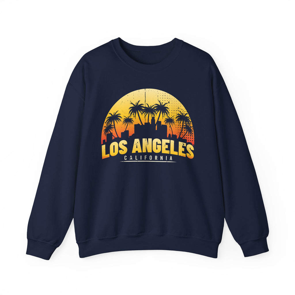 Los Angeles Sunrise Sweatshirt, Vintage California Apparel, Travel Souvenir, Unisex Crewneck, Cozy Gift for Her/Him - TINMICO