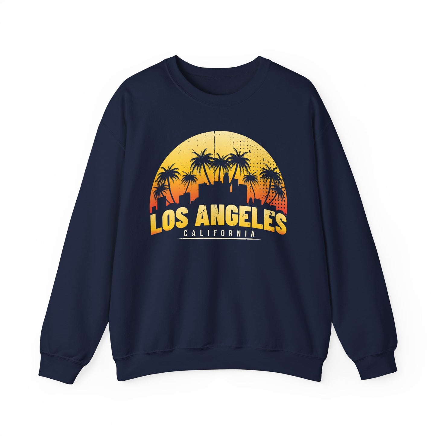 Los Angeles Sunrise Sweatshirt, Vintage California Apparel, Travel Souvenir, Unisex Crewneck, Cozy Gift for Her/Him - TINMICO