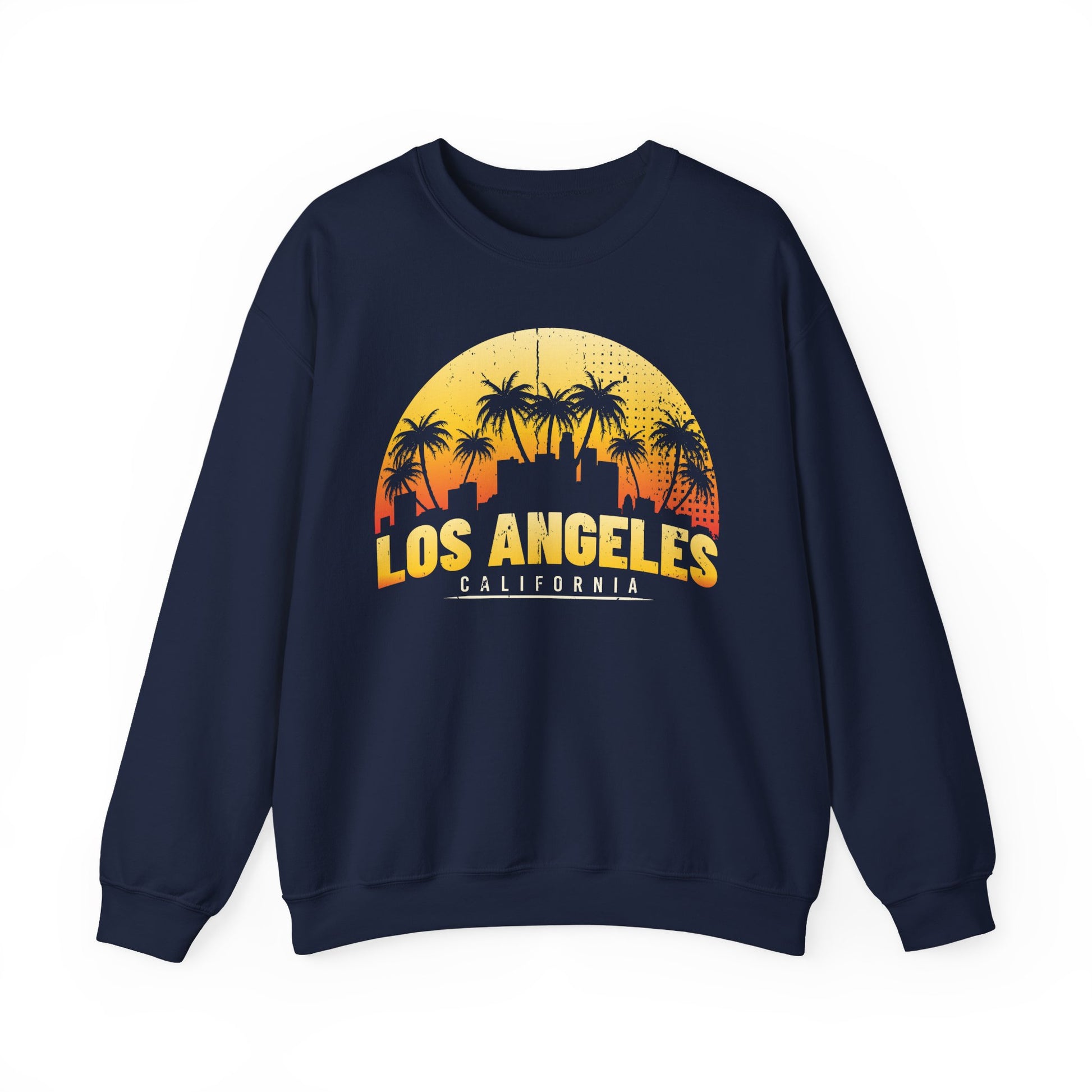 Los Angeles Sunrise Sweatshirt, Vintage California Apparel, Travel Souvenir, Unisex Crewneck, Cozy Gift for Her/Him - TINMICO