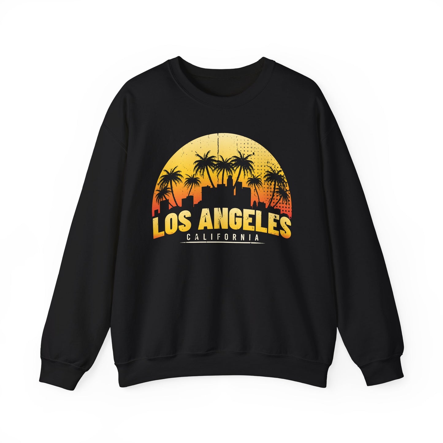 Los Angeles Sunrise Sweatshirt, Vintage California Apparel, Travel Souvenir, Unisex Crewneck, Cozy Gift for Her/Him - TINMICO