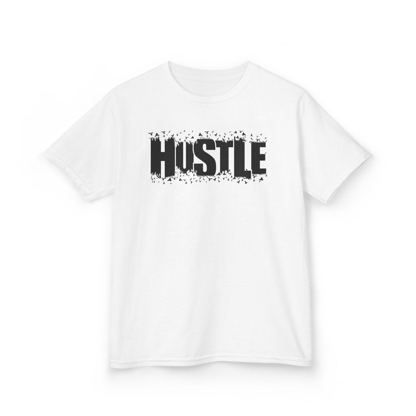 Hustle Kids Tee, Motivational Youth Shirt, Boys and Girls Tee, Active Wear, Trendy Kids Clothing - TINMICO