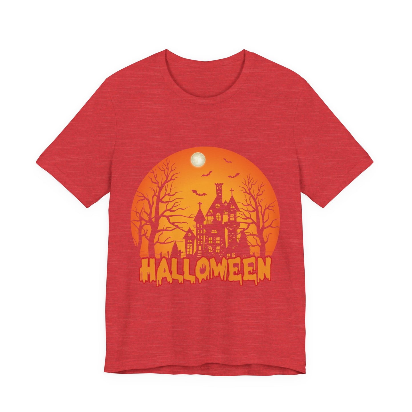 Halloween Unisex Jersey Short Sleeve Tee, Spooky T-Shirt, Halloween Costume Tee, Fall Apparel, Halloween Gift, October Celebration - TINMICO