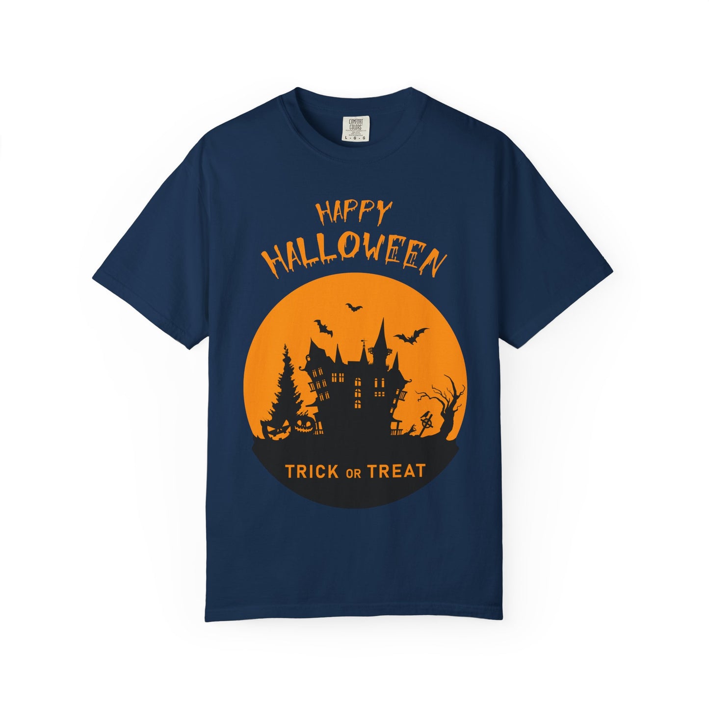 Halloween Graphic T-shirt, Spooky Tee for Trick or Treat, Unisex T-shirt for Fall Celebrations, Halloween Party Shirt, Cozy Casual Wear - TINMICO